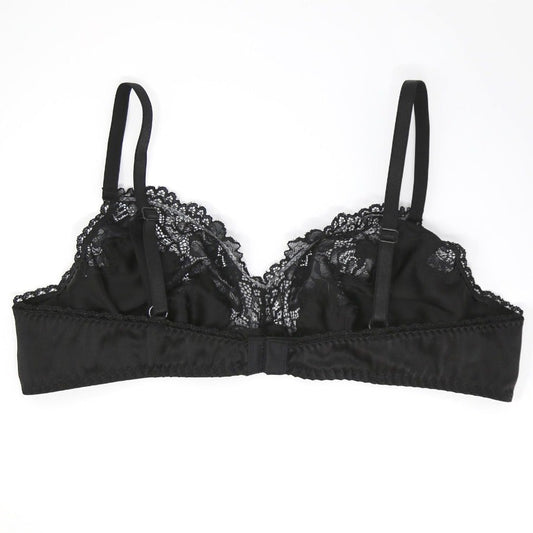 Tonya silk black Lingerie Set