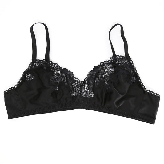 Tonya silk black Lingerie Set